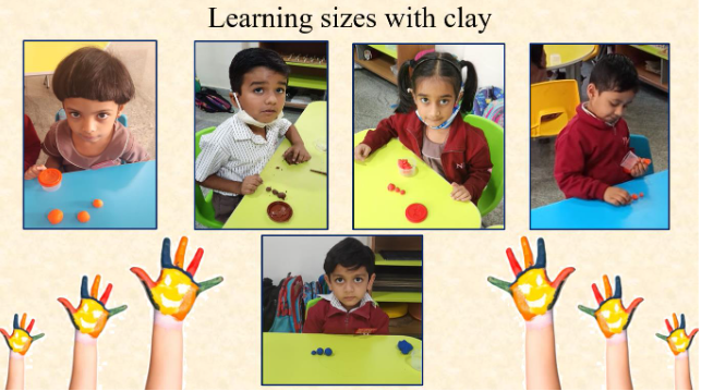 KG 1- Learning sizes with clay 
